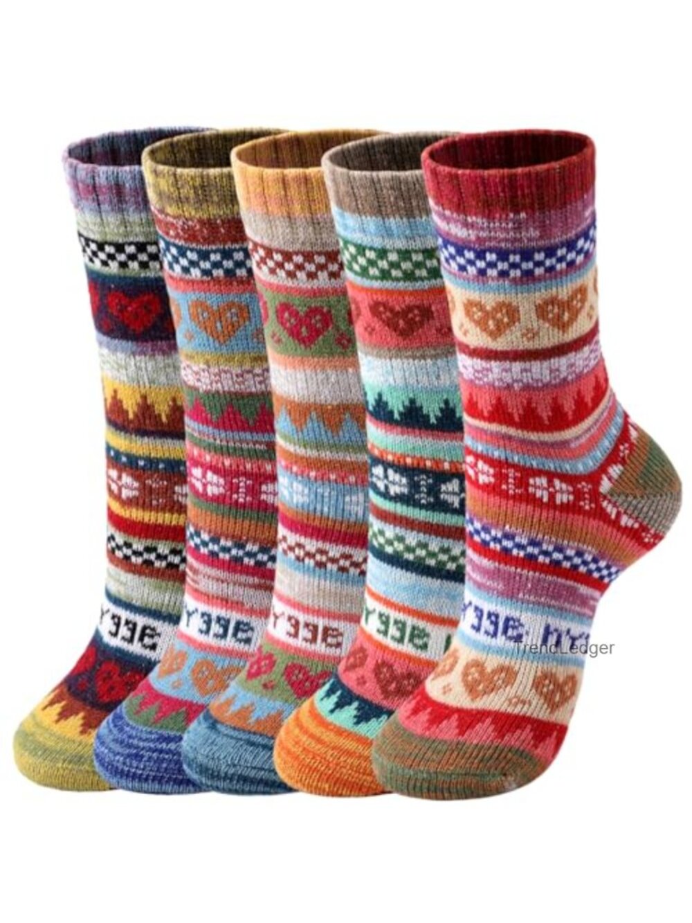 Wool Blend Crew Hiking Socks Thick Warm Winter Boot Socks